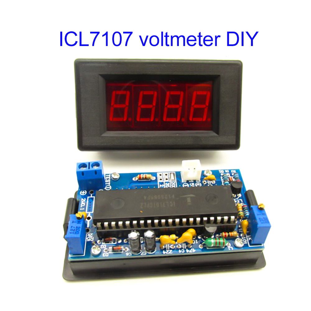 Diy Electronics Project Kit - ICL7107 Voltmeter DIY Kit Parts DC