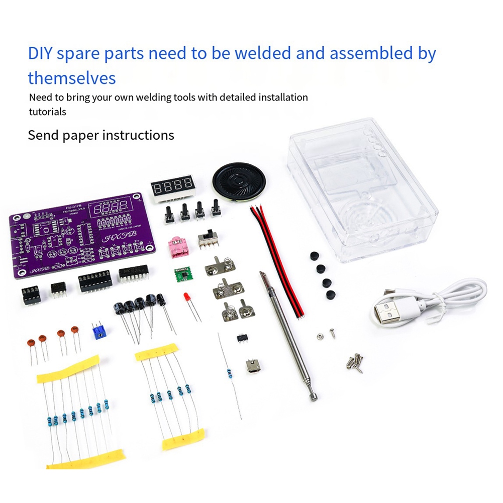 Diy Electronics Project Kit - A72Z New HU-017B DIY FM Radio