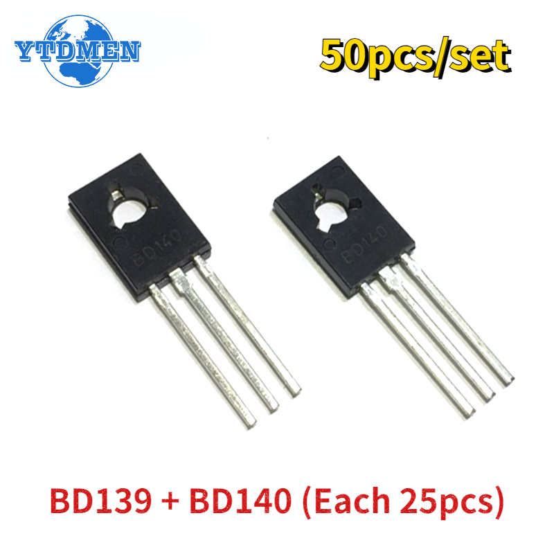 Mosfet Transistor Set - 50pcs/set Transistor BD139 BD140 Each 25pcs