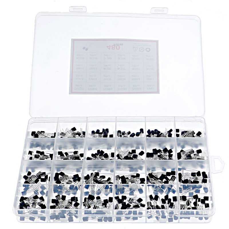 480Pcs/Box 24 Types Silicon NP - Mosfet Transistor Set 评论和价格