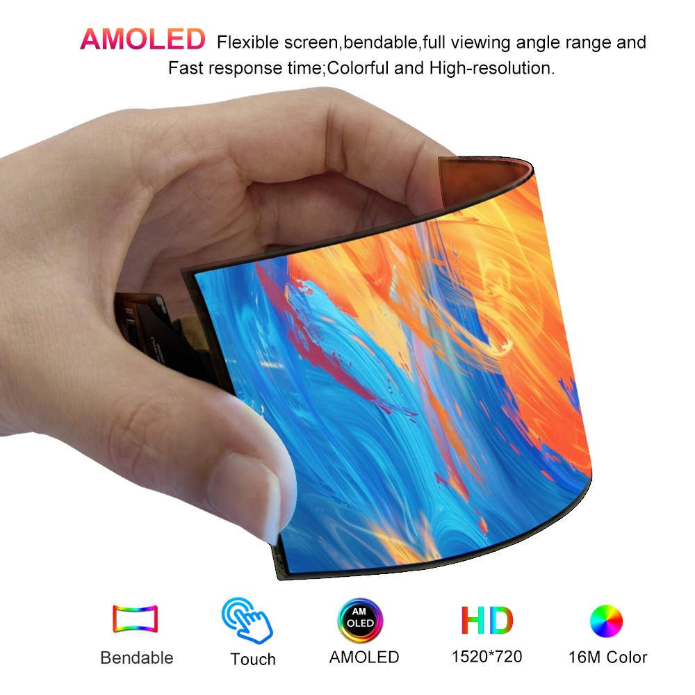 Wisecoco 5 Inch AMOLED Flexibl - Diy Wearable Electronics 评论和价格