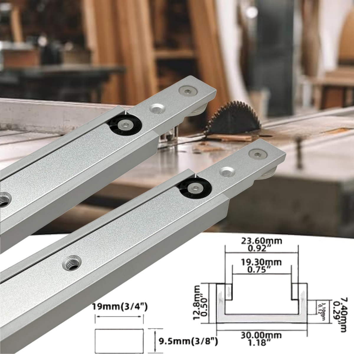 1 Set Aluminium T-Track Slot & - Diy Electronics Workbench 评论和价格