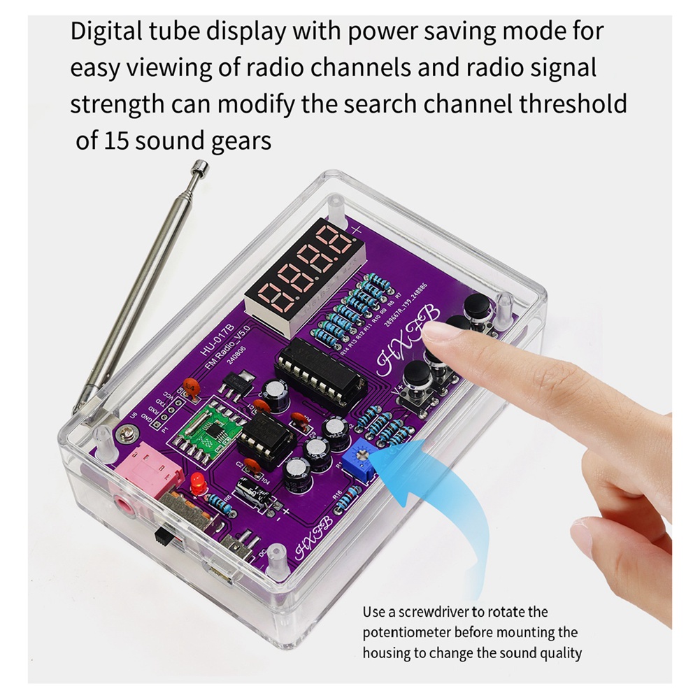 A72Z New HU-017B DIY FM Radio  - Diy Electronics Project Kit 评论和价格