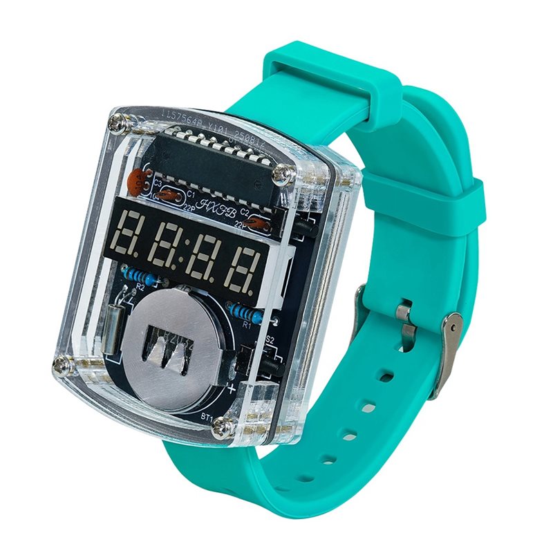 2X DIY Watch LED Watch Electro - Diy Electronics Project Kit 评论和价格