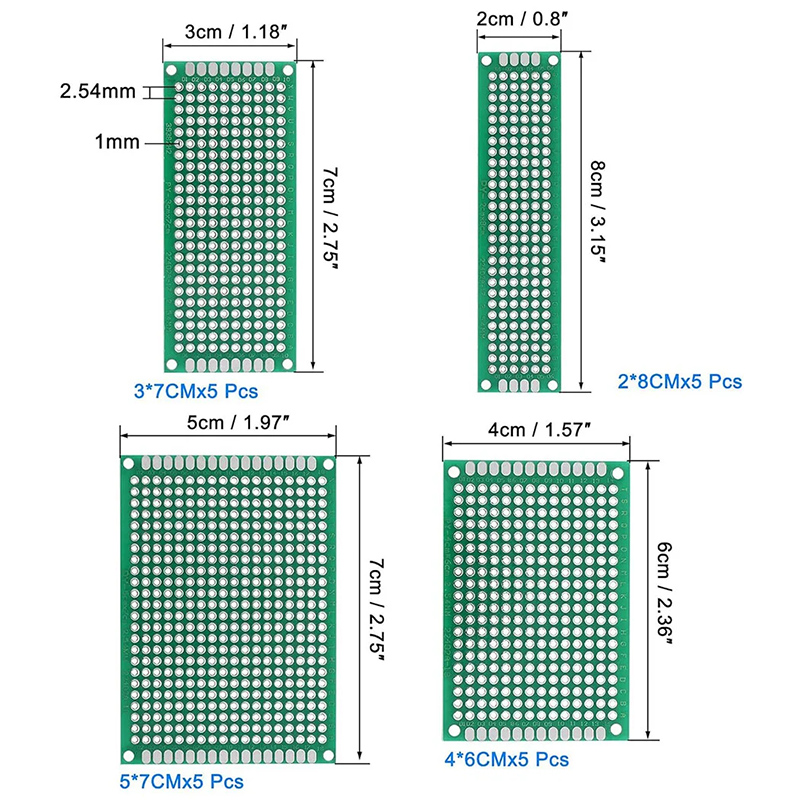 20Pcs Green Circuit Board With - Diy Electronics Circuits 评论和价格