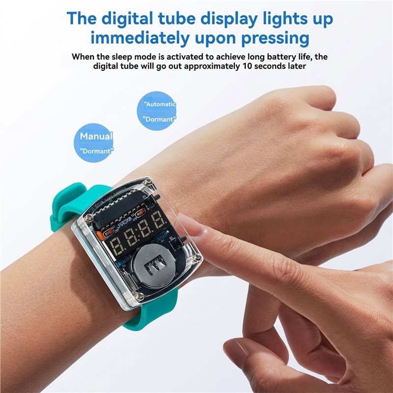 2X DIY Watch LED Watch Electro - Diy Electronics Project Kit 评论和价格
