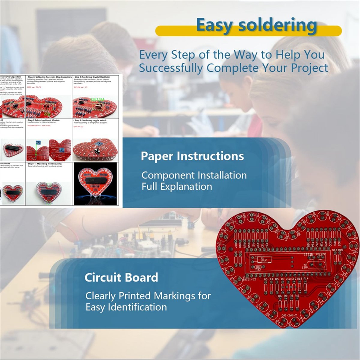 DT262/Soldering Practice Kit,  - Diy Electronics Projects For Beginners 评论和价格