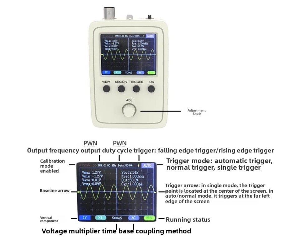Digital Oscilloscope DIY Assem - Diy Electronics Circuits 评论和价格