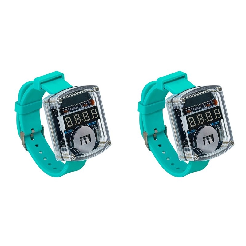 2X DIY Watch LED Watch Electro - Diy Electronics Project Kit 评论和价格