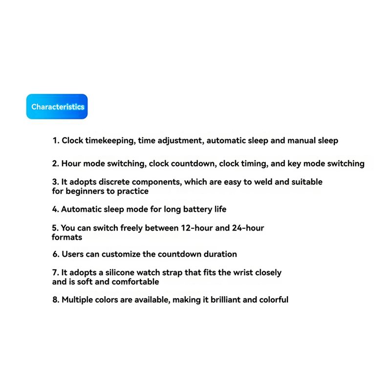 2X DIY Watch LED Watch Electro - Diy Electronics Project Kit 评论和价格
