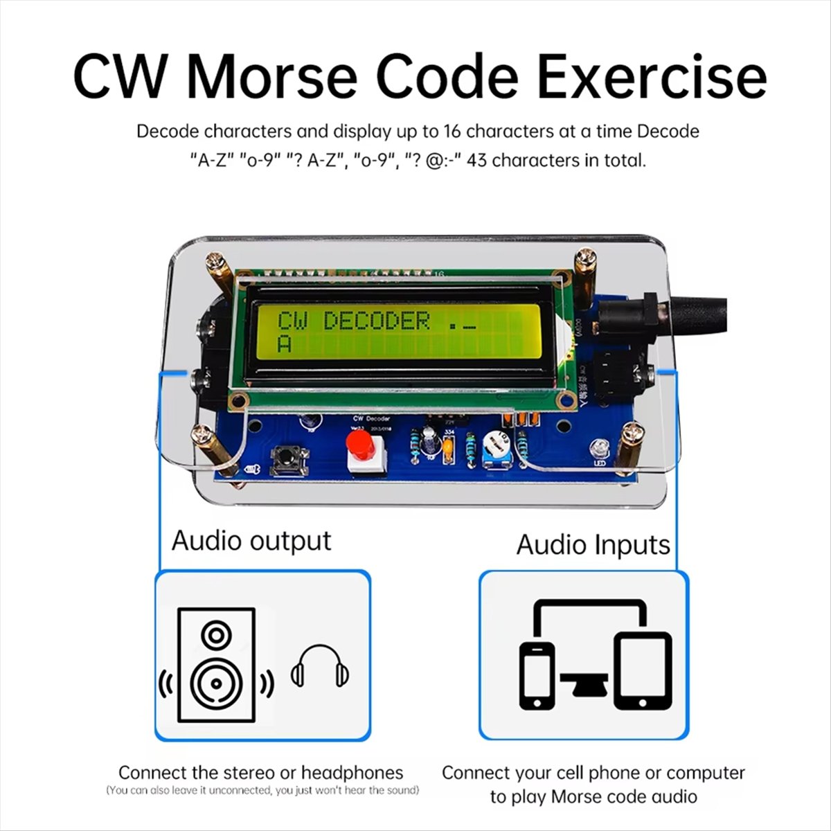 HDL DC9V CW Morse Code Decoder - Diy Electronics Circuits 评论和价格