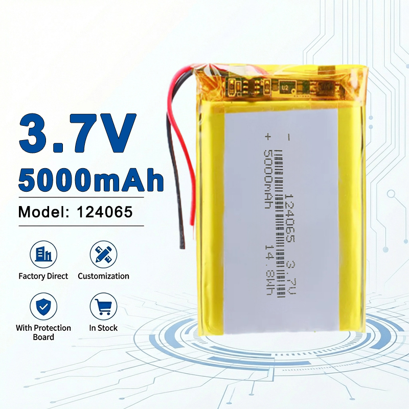124065 3.7V 5000mAh Rechargeab - Diy Wearable Electronics 评论和价格