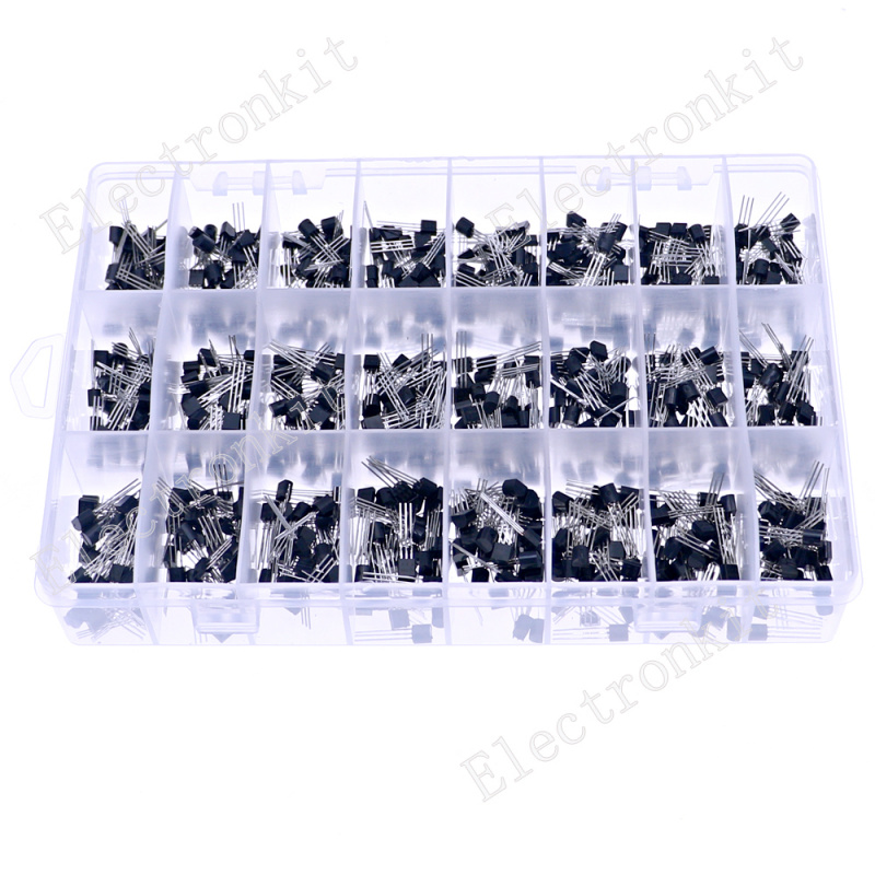 840pcs 24Values TO-92 PNP/NPN  - Mosfet Transistor Set 评论和价格