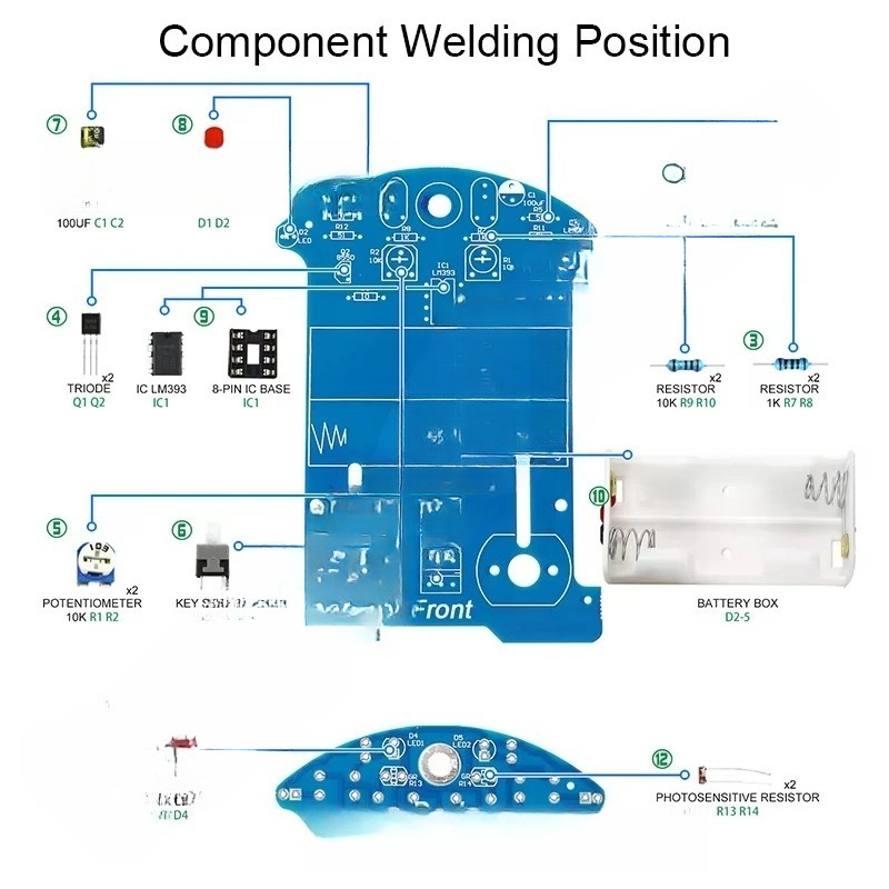 Practice Soldering Learning El - Diy Electronics Projects For Beginners 评论和价格