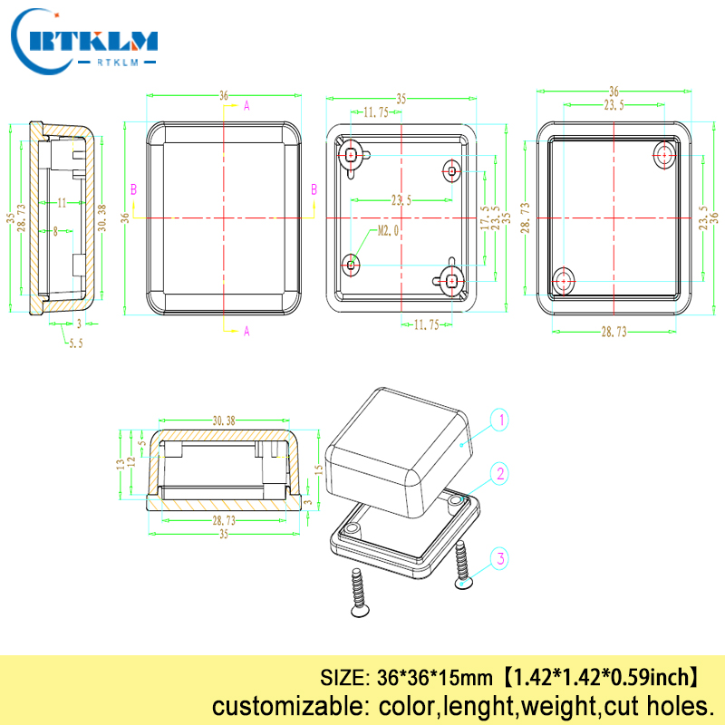 Small plastic project case DIY - Diy Enclosure For Electronics 评论和价格